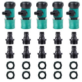 JUSONEY hose shut-off valve kit for precise water control during garden tasks.
