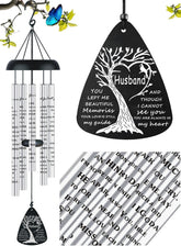Just For Wind sympathy memorial wind chimes outdoors create soothing reflective ambience.