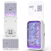 Justore dual-UV trap front view with electric grid for fast insect contact.