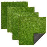 Juvale artificial turf tiles with grip-back for stable indoor or outdoor decor