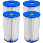 Jvfnxpm Type A/C cartridge for Intex, easy four-pack replacement.
