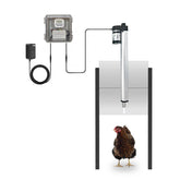 JVR automatic coop door timer showing precise dawn release
