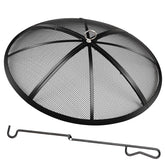 JXLXYY fire pit screen 40-inch diameter blocks sparks for safer outdoor fires.
