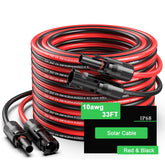 JXMXRPV 33ft extension cable for solar panels with connectors for flexible panel placement