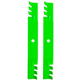 JYLEYJ GY20850 GX22151 mulching blades closeup for sharp, efficient mowing