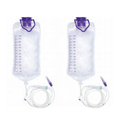 JZRYL 1200ml drip bag front view with clear graduations for monitoring liquid level