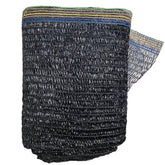 KAAOGITY 55% sunblock shade cloth over garden bed for cooler soil.