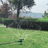 Kadaon Garden Sprinkler 360-degree rotation for wide lawn coverage.