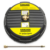 Kärcher 15-inch surface cleaner delivering even, streak-free driveway cleaning.