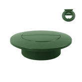KAKAPEOPLE green pop-up drain emitter cap cap-top-view for durable outdoor drainage in lawns