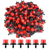 Kalolary 200Pcs adjustable irrigation drippers with 360° coverage for even garden watering