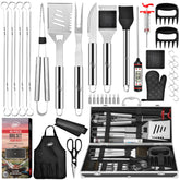 Kaluns 40-piece grill set in case for organized outdoor cooking.