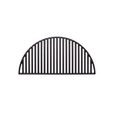 Kamado Joe half-moon cast-iron grate delivering bold sear marks.