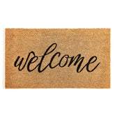KANKUN Coco Coir Door Mat front view showing durable backing for entryways