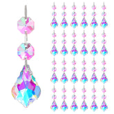 Kanpura 25pcs maple leaf prisms catch sunlight creating rainbow colors for windows