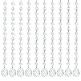 Kanpura clear crystal Bauhinia prisms brighten chandeliers with radiant sparkle.