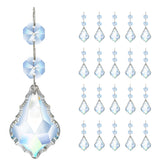 Kanpura clear maple leaf prism 50mm brightens chandeliers with sparkling reflections.