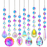 KANPURA crystal rainbow suncatcher creates vivid rainbows on sunlit windows.