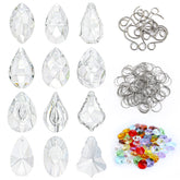 kanpura DIY Suncatchers clear crystal prisms catching sunlight to form vivid rainbows