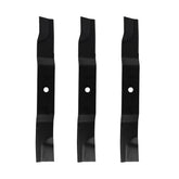 KANXAJJY 3-pack mower blades, side view, for durable, precise cuts.