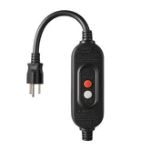 Kaper GFCI inline plug replacement assembly with a secure 3-prong connection for outdoor, wet conditions