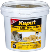 Kaput Combo Bait blocks in bucket ready for scalable rodent control