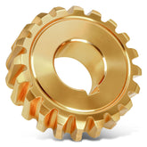 Karbay 20-teeth auger gear close-up with durable teeth for reliable snow engagement.