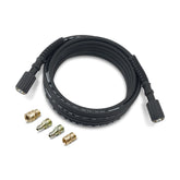 Karcher 25 ft extension hose extends reach for outdoor cleaning