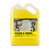 Kärcher House & Siding Cleaner bottle ready for outdoor cleaning with strong stain removal.