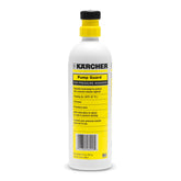 Kärcher Pump Guard bottle being poured to protect against freezing and corrosion