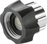 Karcher universal filtered garden hose connector front view shows durable metal construction