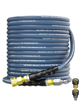 KARHDIR hose shows durable synthetic rubber and steel braid construction