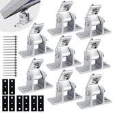 Karidge 8-piece adjustable RV solar mount enables flexible rooftop positioning.