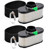 Karvayna 11013-0752 air filter for Kawasaki FR691V front view with strong filtration