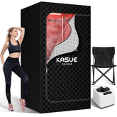 KASUE portable infrared sauna front view for convenient home relaxation