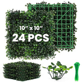 KASZOO artificial grass wall panel close-up showing lush, low-maintenance greenery.