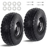 Kavedodu 12-inch solid tire on 410/350-6 wheel for durable hand trucks