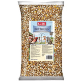 Kaytee Bird & Balcony Blend at a balcony feeder attracts urban finches with sunflower hearts.
