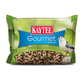 Kaytee Gourmet Seed Cake cardinals close-up, showcasing a long lasting feeding option.