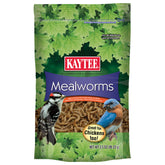 Kaytee Meal Worm Wild Bird Food packaging in a 3.5 oz bag for easy storage and feeding.