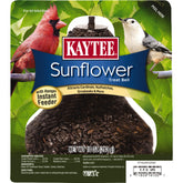 Kaytee Sunflower Treat Bell front view, ready-to-hang feeder for wild birds.