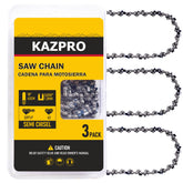 KAZPRO 18 inch chain front view highlighting low kickback design for safer cuts.