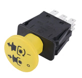 KBZ clutch PTO switch with seven terminals, front view