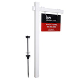 KDGarden vinyl post for durable 6 ft real estate displays