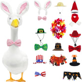 Kedaijin goose outfits eight-set package for year-round porch decor and standout lawn display.
