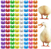 Keedolla duck leg bands in red for easy flock identification and color-coded management.