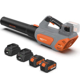 Keenstone Leaf Blower battery pack showing two 4.0Ah cells for extended runtime across large yards