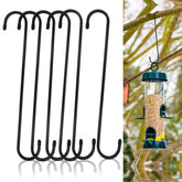 KEEPFFYE 12-inch rubber-coated S hook for hanging baskets, non-slip and rust-resistant.