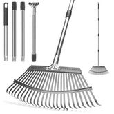 KeFanta Garden Leaf Rake with heavy-duty tines ready for tough yard cleanup.