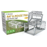 Kensizer 2-pack humane rat trap shown indoors for safe live release